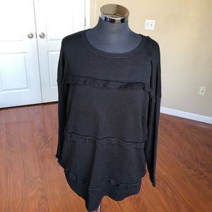 Solutions. Triple Ruffle Sweater Tunic